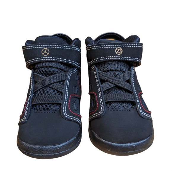Jordan  and Red Toddler High Top Sneakers Size 4 - Picture 1 of 7